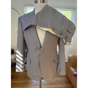 NEW - FRERE Gray Wool Mens Blazer And Pants Evening Suit Sz 42